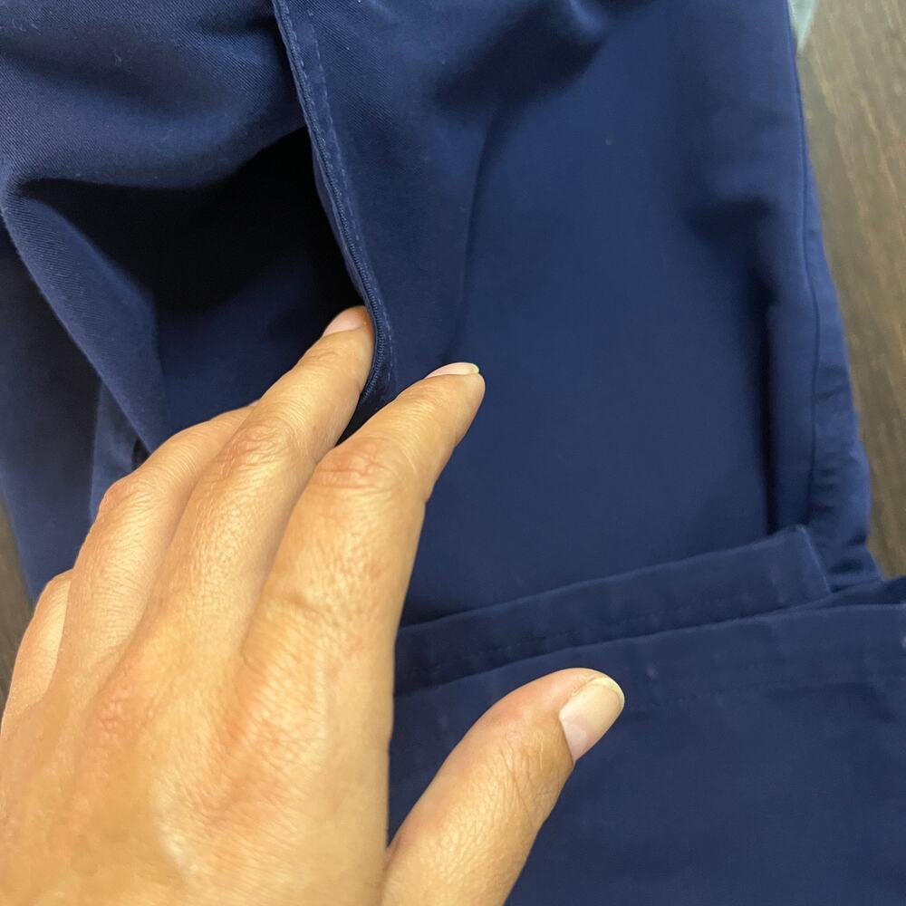 FIGS Yola Scrub Pants Navy Blue Jogger Drawstring Medical Size M - Picture 12 of 13